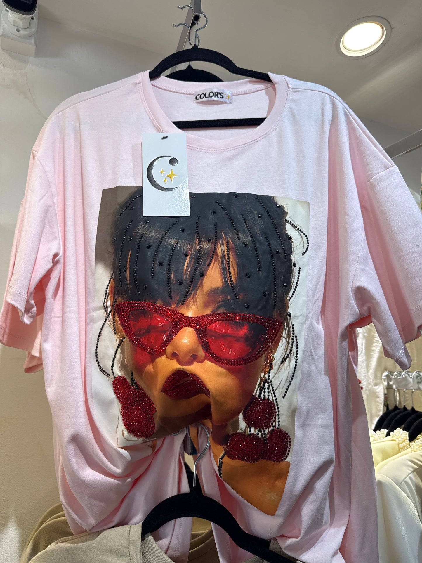 Blusa Curvy Lentes y Cerezas c/cristales🍒✨