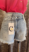 SHORT CON CRISTALES EN TALLAS REGULARES