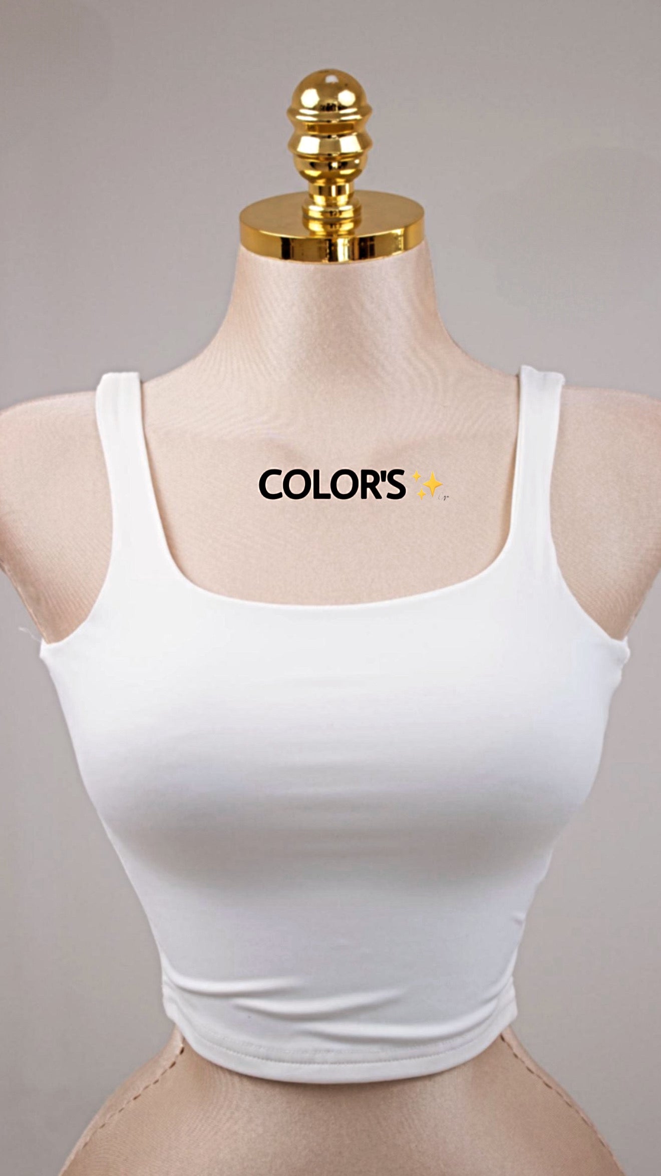 CROP TOP CON TIRANTE GRUESO