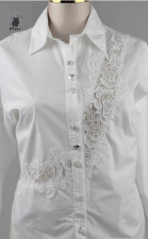 CAMISA BORDADA TALLAS EXTRAS