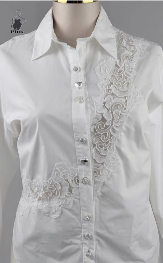 CAMISA BORDADA TALLAS EXTRAS