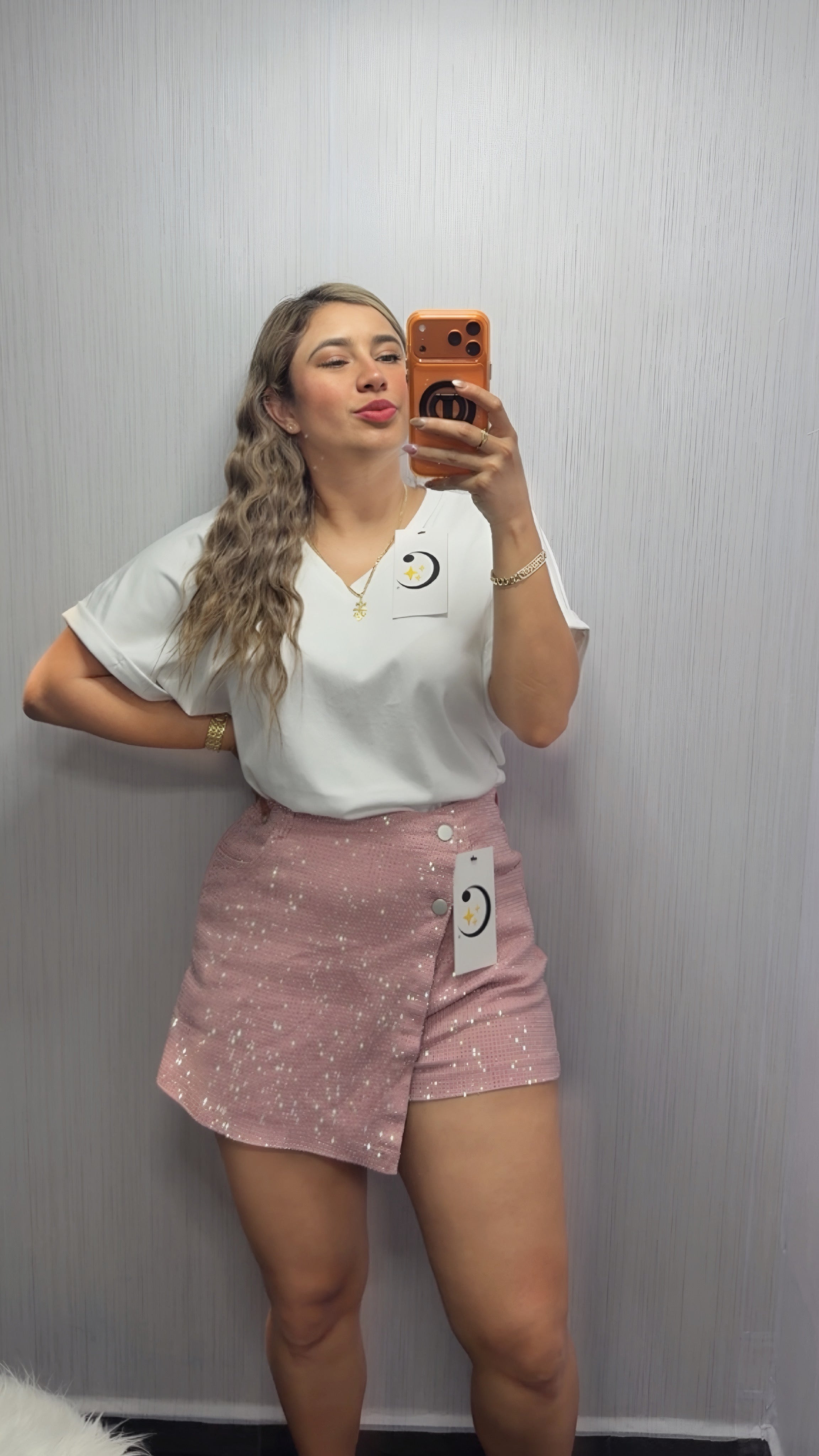 SHORT FALDA TALLAS EXTRAS BRILLOS