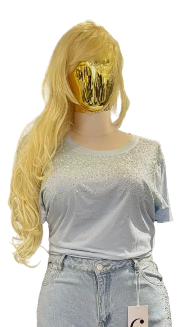 BLUSA CURVY CON BRILLOS