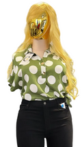 BLUSA PLUS POLKA DOTS VARIEDAD DE COLORES