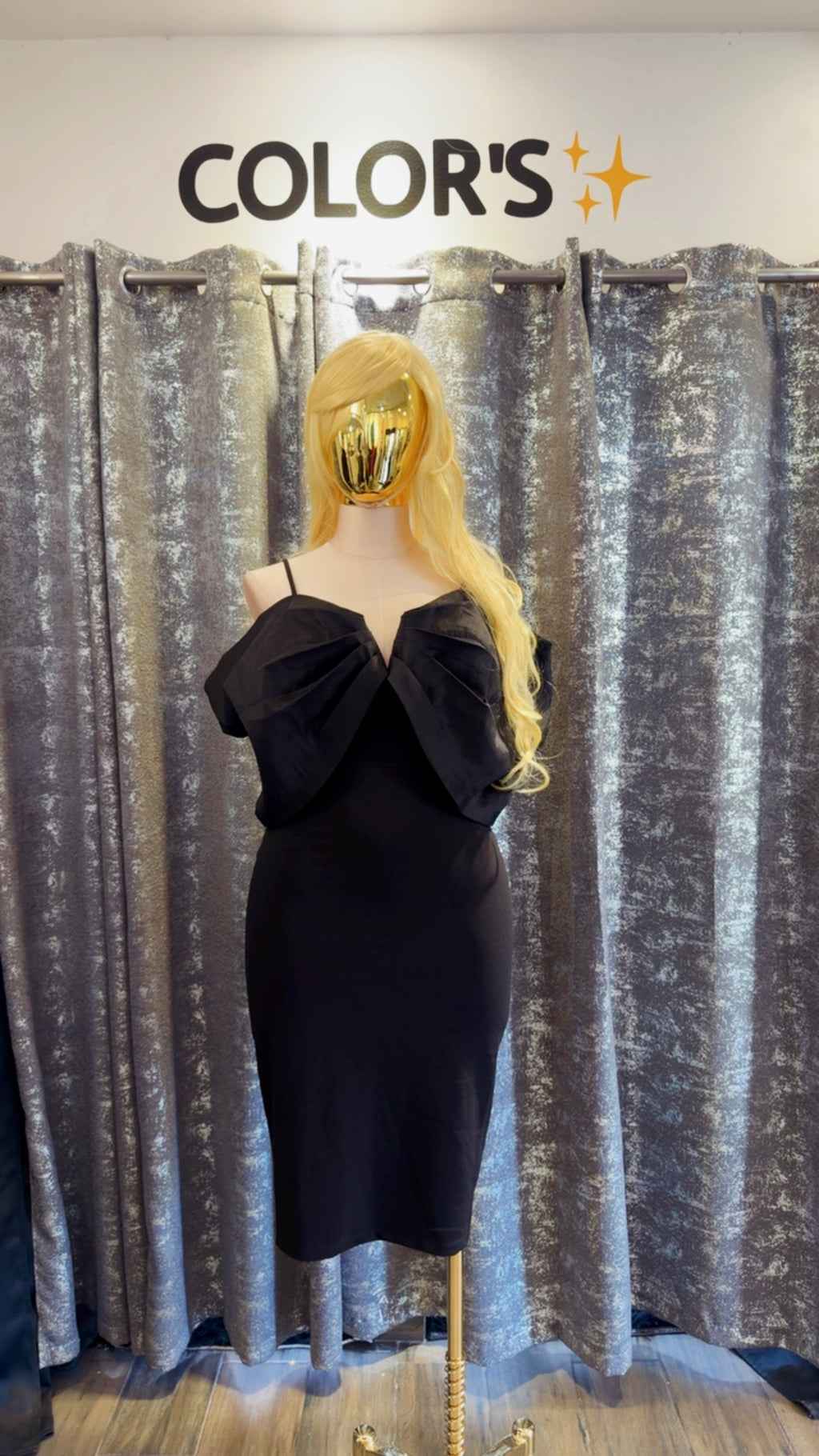 VESTIDO TIRANTES EFECTO MOÑO