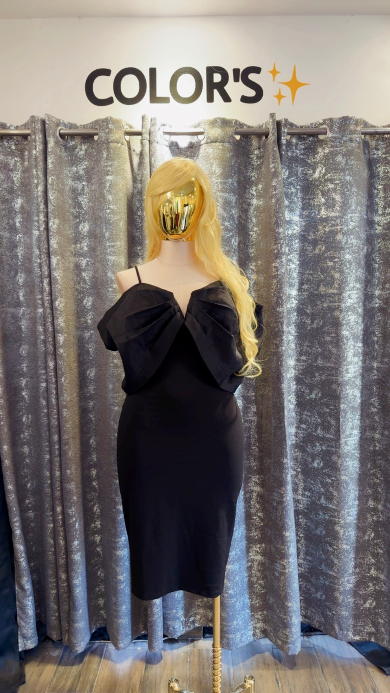 VESTIDO TIRANTES EFECTO MOÑO