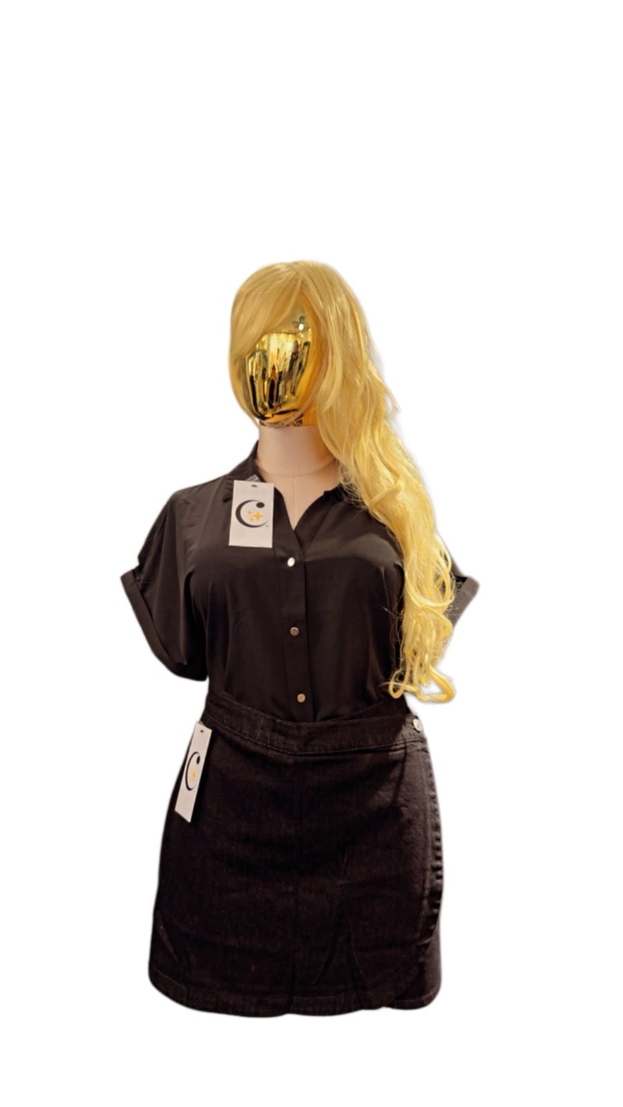 SHIRT GOLD BUTTONS FOLDED SLEEVE