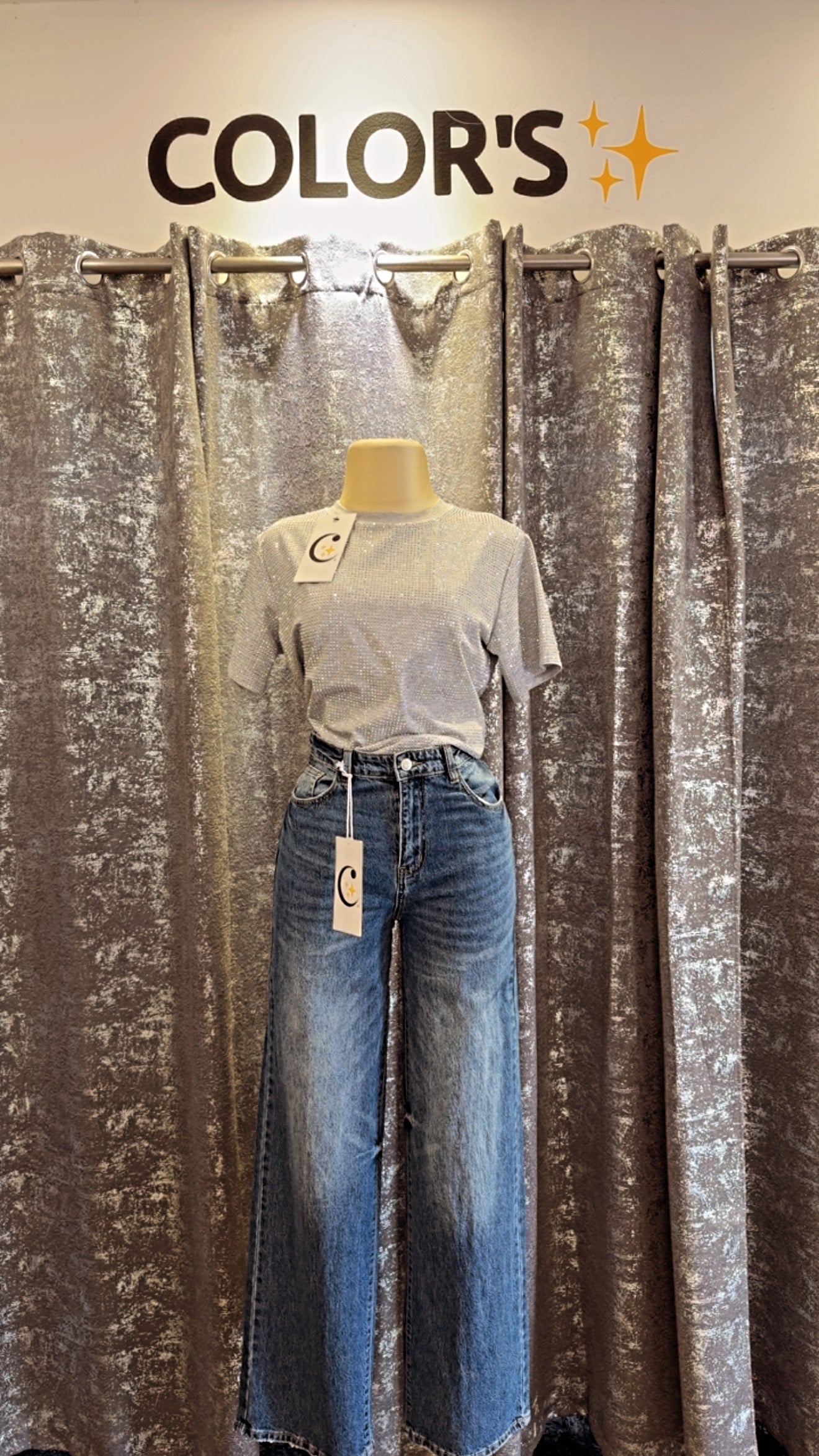 Blusa full brillos