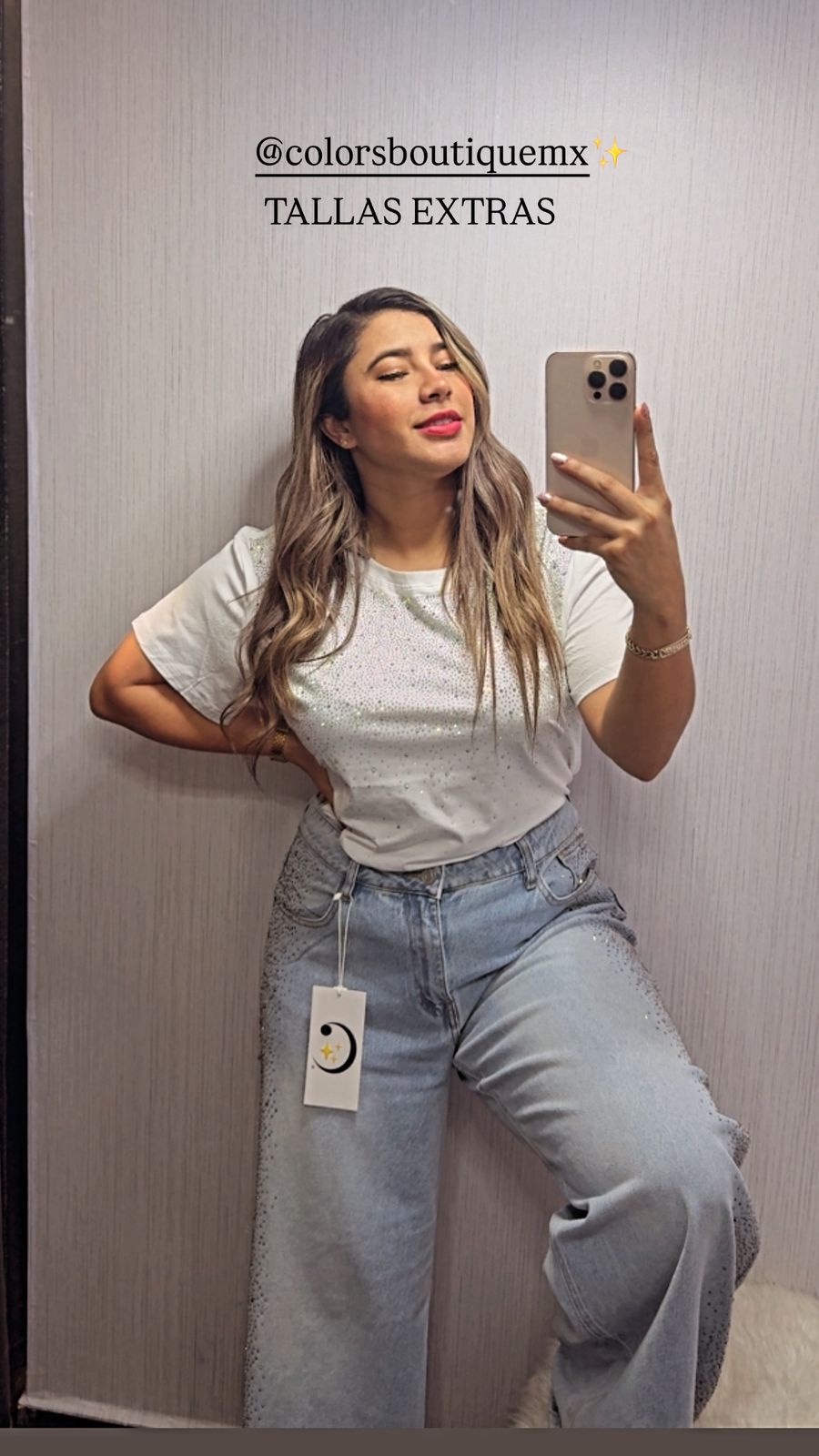 BLUSA CURVY CON BRILLOS