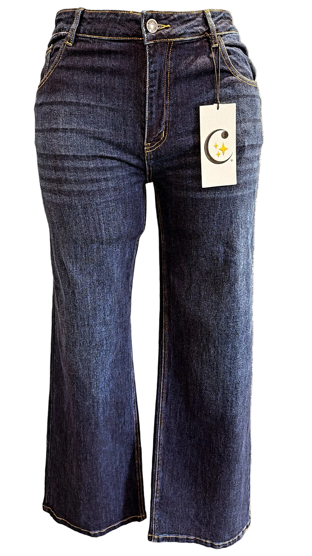 PANTALÓN RECTO TALLA GRANDE OSCURO