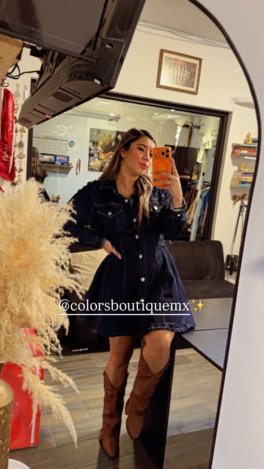 DENIM DRESS IN REGULAR SIZES