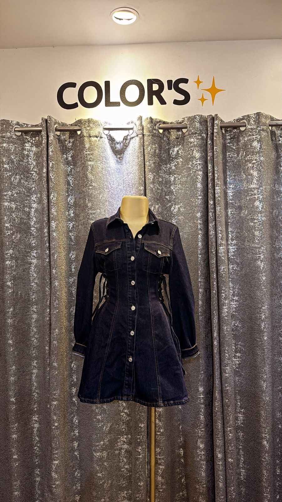 DENIM DRESS IN REGULAR SIZES