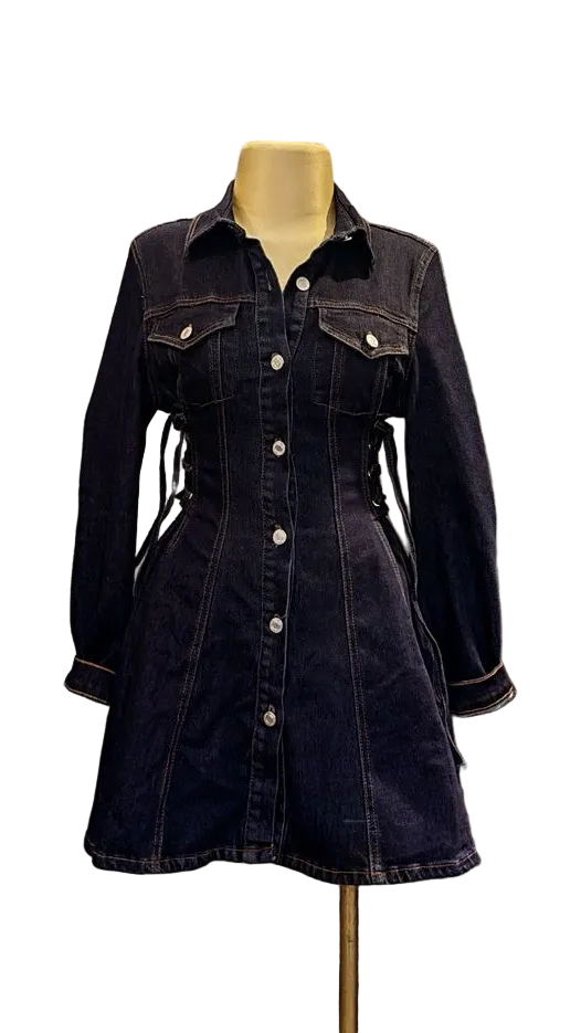 DENIM DRESS IN REGULAR SIZES
