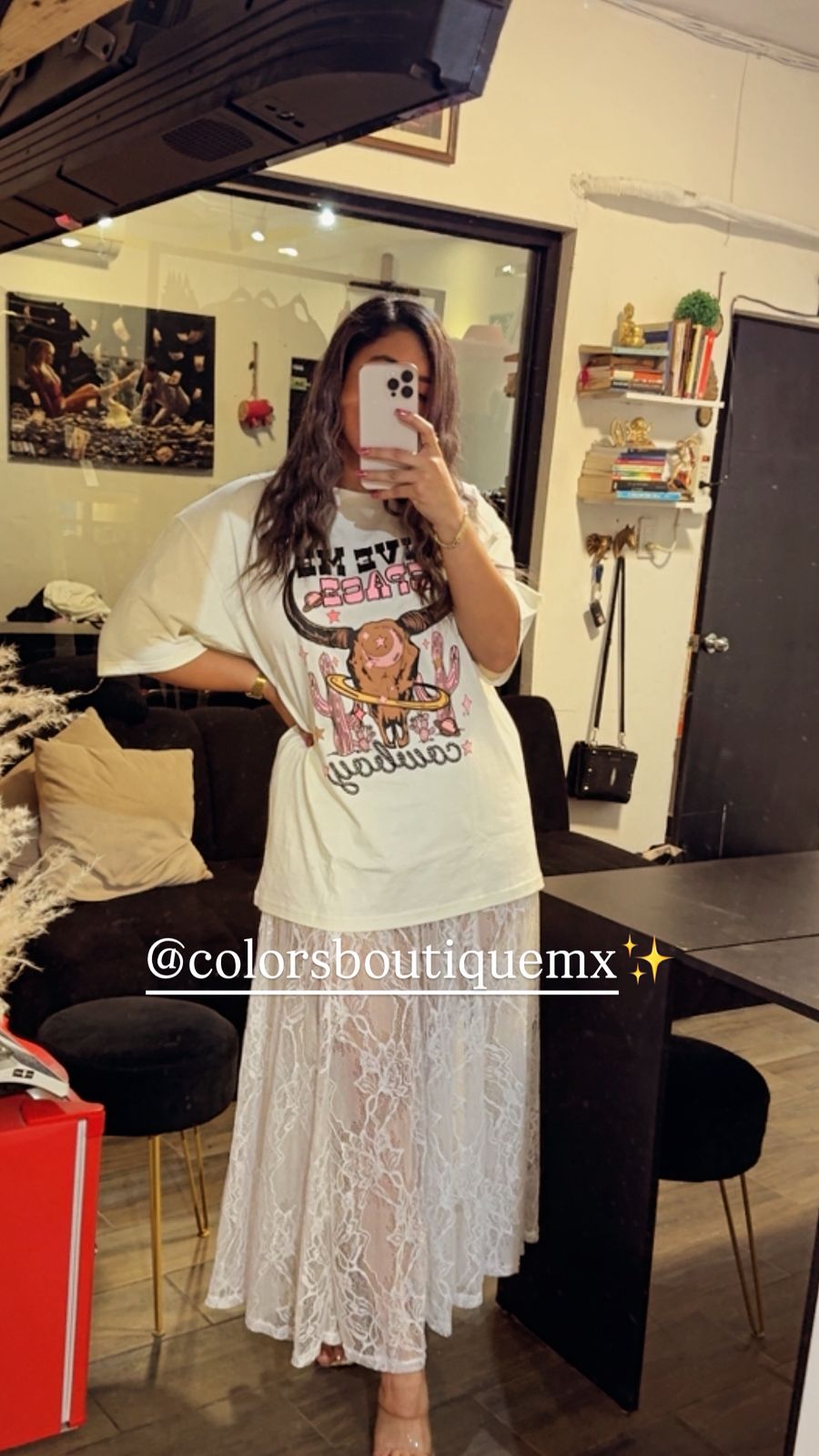 CAMISETA TALLA ÚNICA ESTILO VAQUERO
