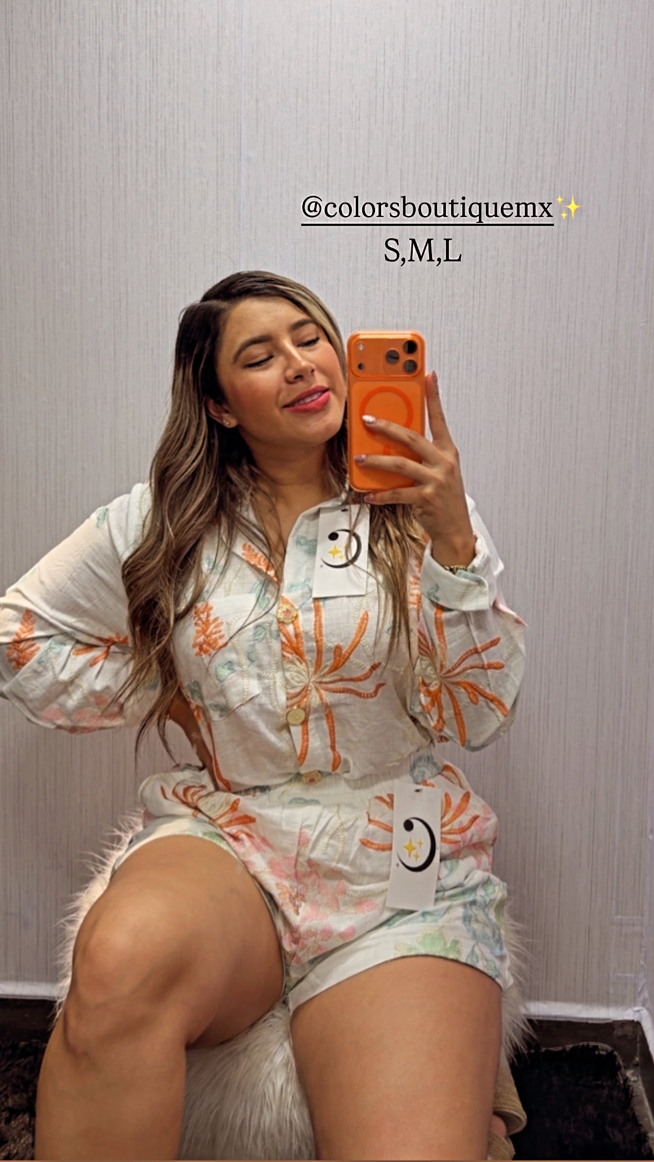 CONJUNTO BORDADO LINO TALLA REGULAR