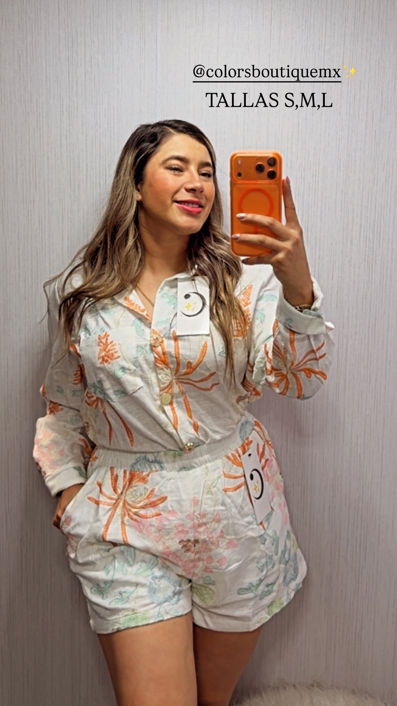 CONJUNTO BORDADO LINO TALLA REGULAR