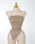 ASYMMETRIC SLEEVELESS TOP IN VARIOUS COLORS