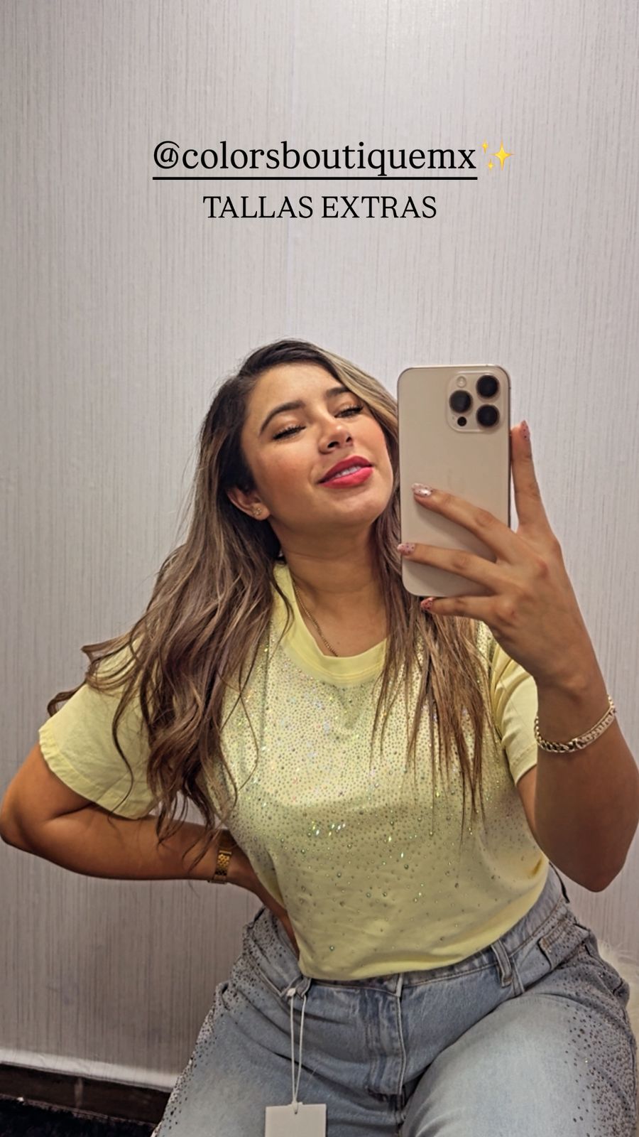 BLUSA CURVY CON BRILLOS