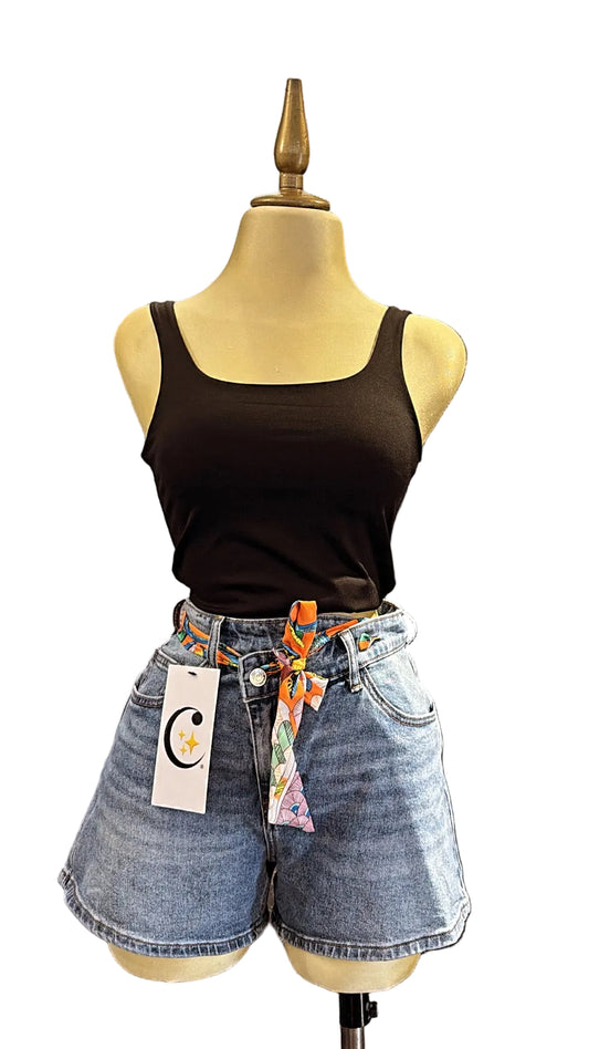 SHORT CON CINTO COLORIDO