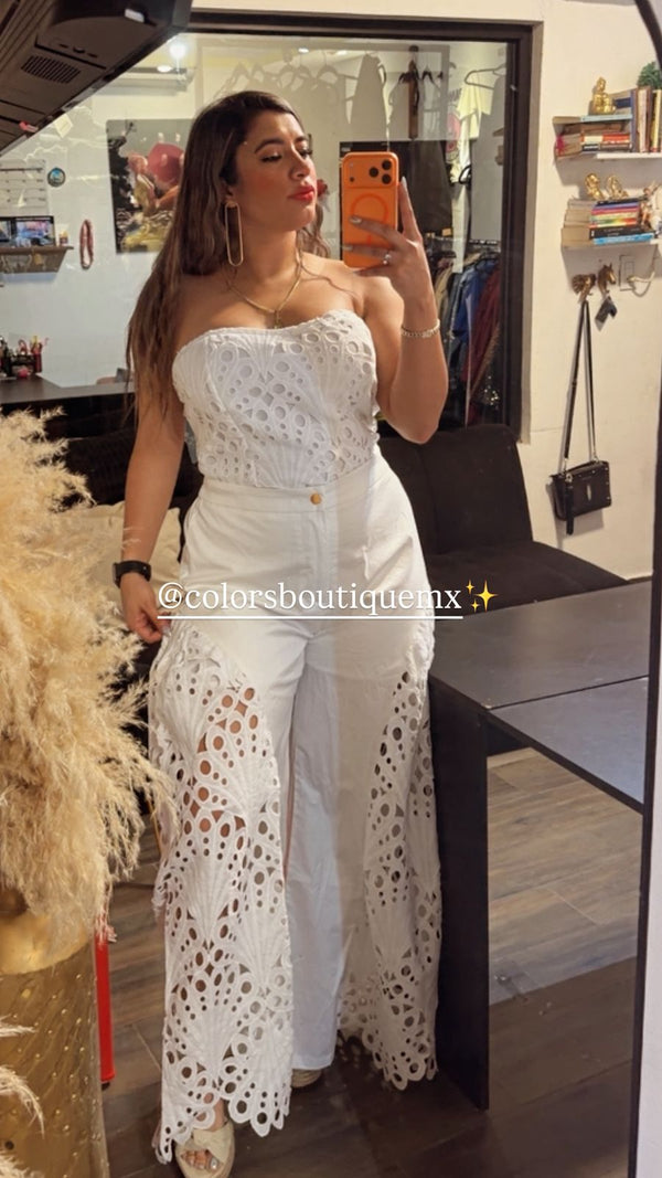 EMBROIDERED STYLE TOP SET