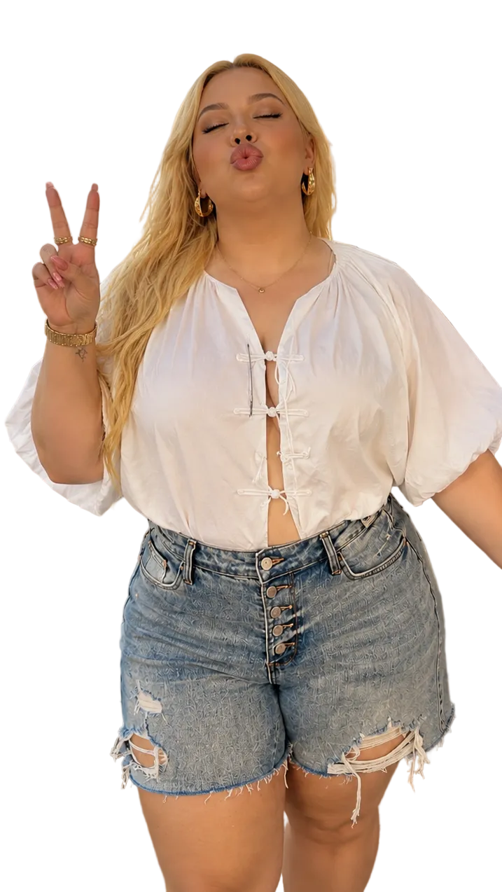 SHORT TALLAS EXTRAS BOTONES