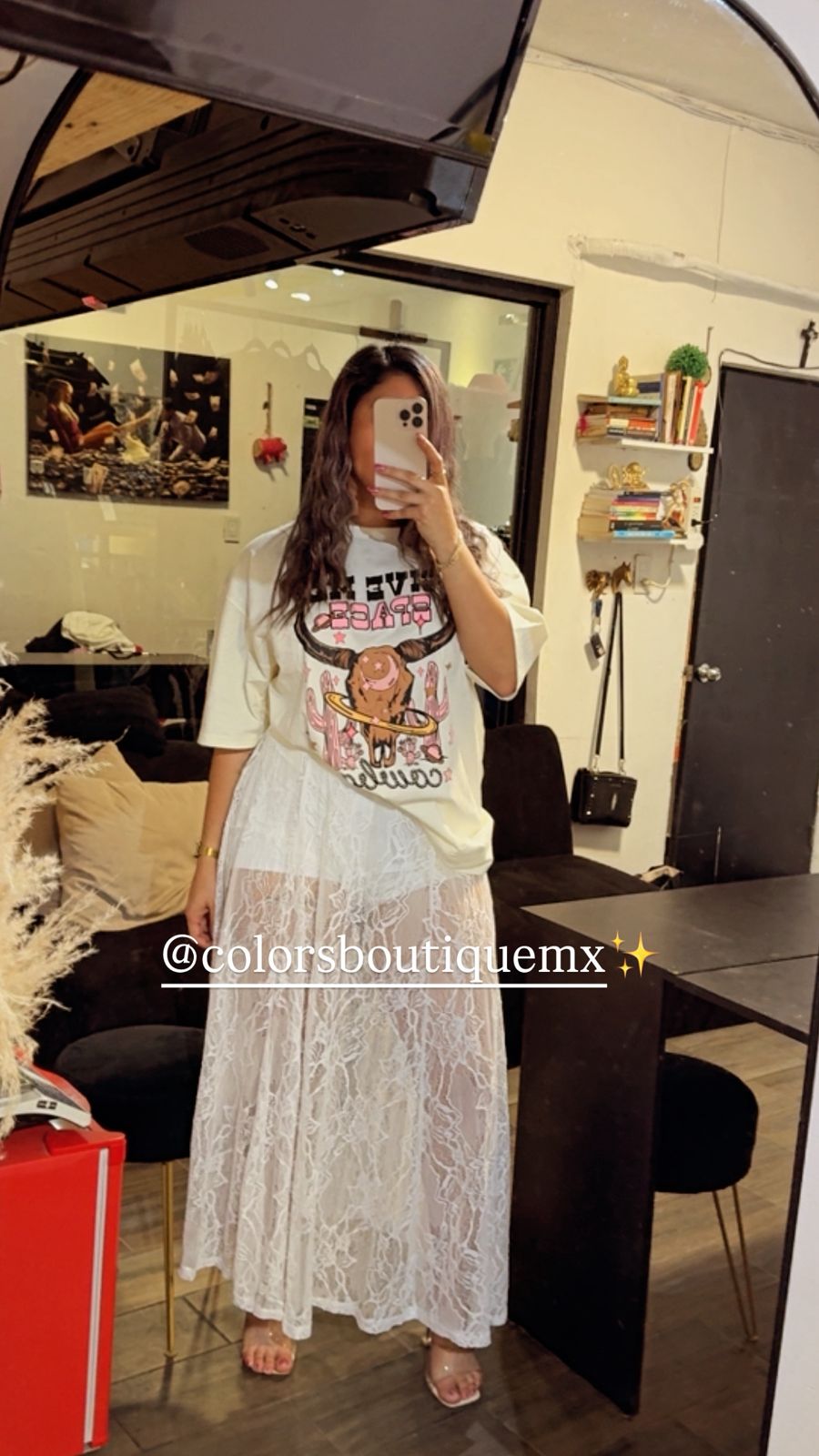 CAMISETA TALLA ÚNICA ESTILO VAQUERO