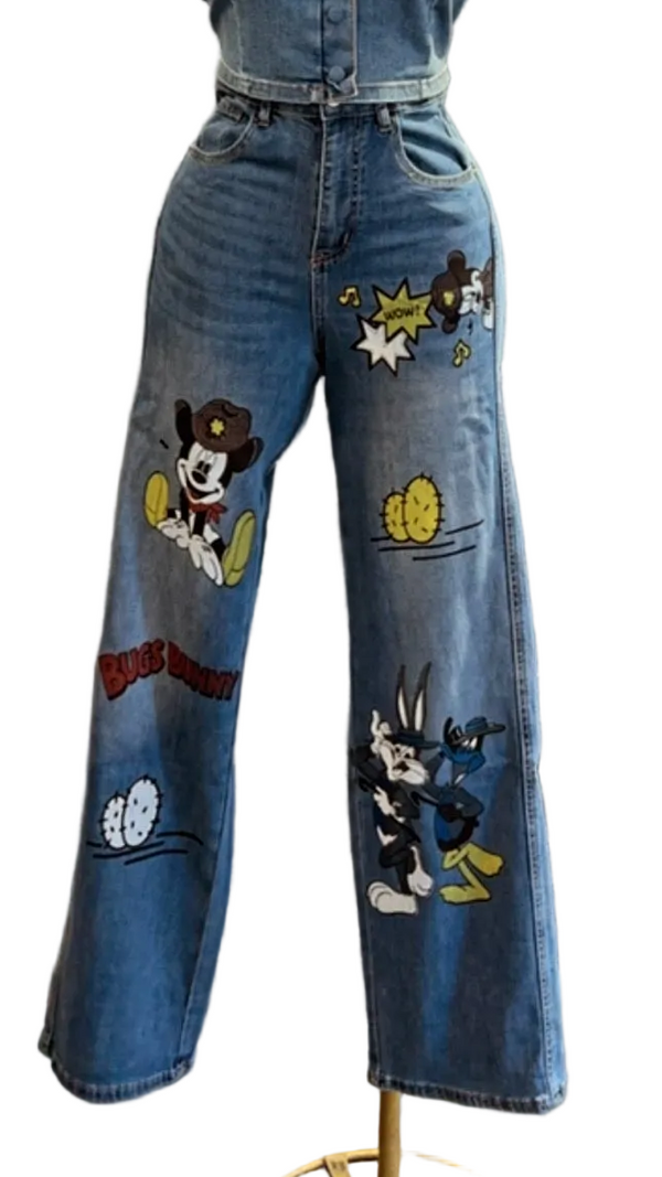 PANTALONES ESTAMPADOS DE MICKEY