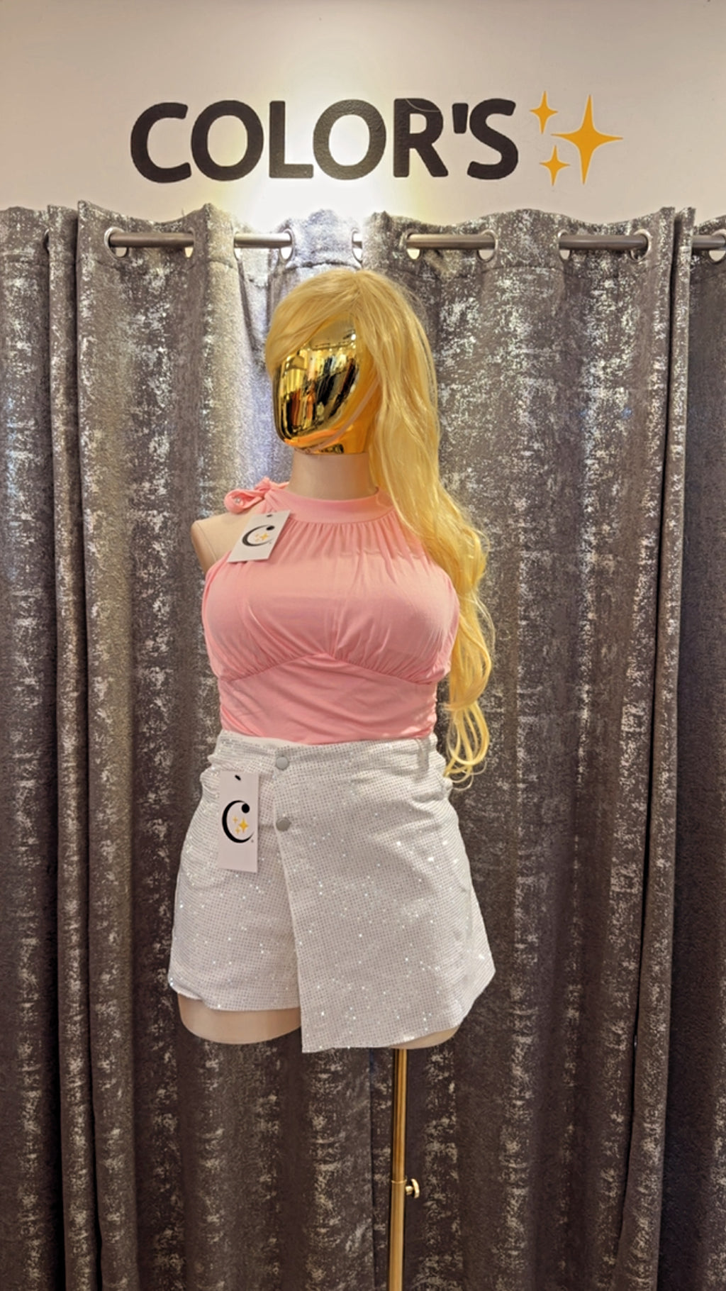 SHORT FALDA TALLAS EXTRAS BRILLOS