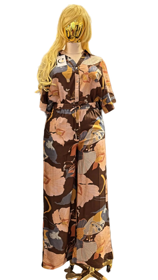 CONJUNTO PLUS CAFÉ FLORAL