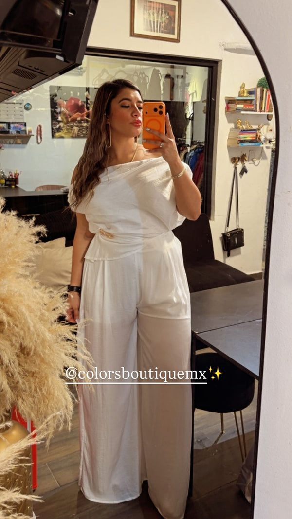 CONJUNTO DE PANTALÓN CURVY DE GASA