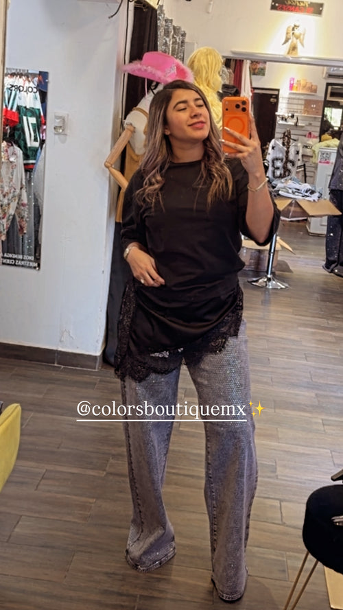 BLUSÓN CON ENCAJE
