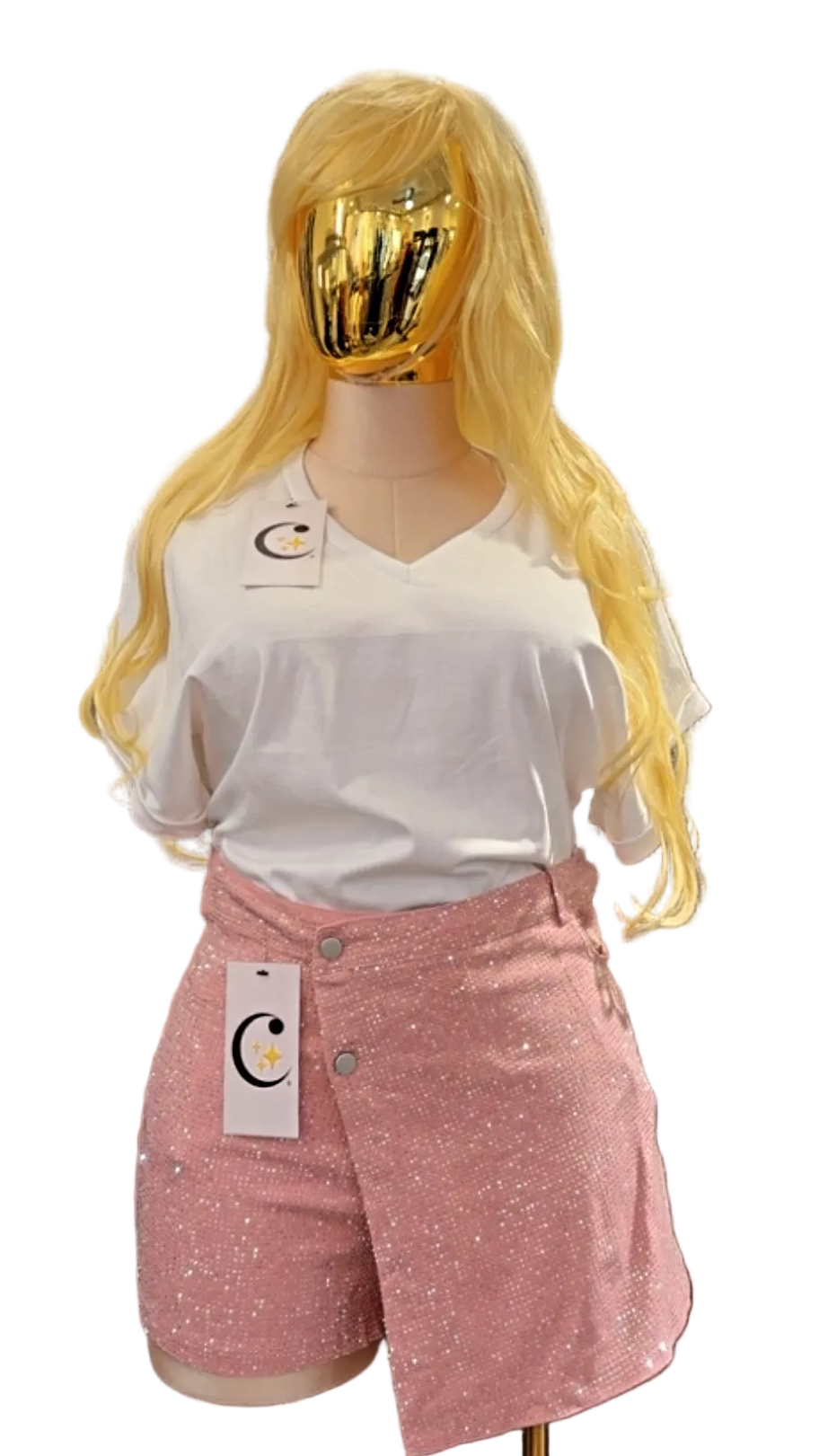SHORT FALDA TALLAS EXTRAS BRILLOS