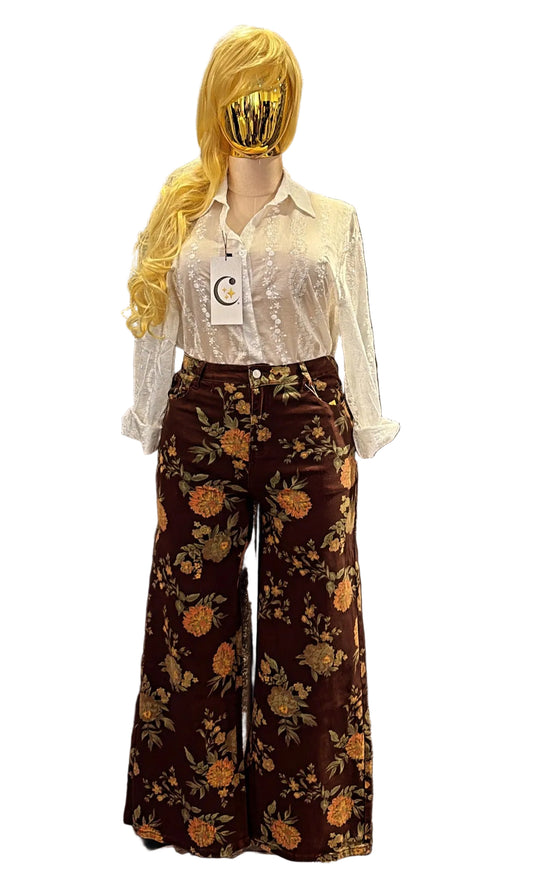 PANTALÓN FLORAL PLUS