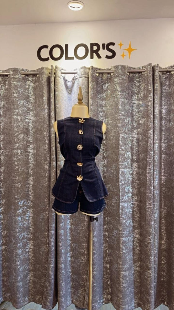 CONJUNTO DE SHORT DE MEZCLILLA