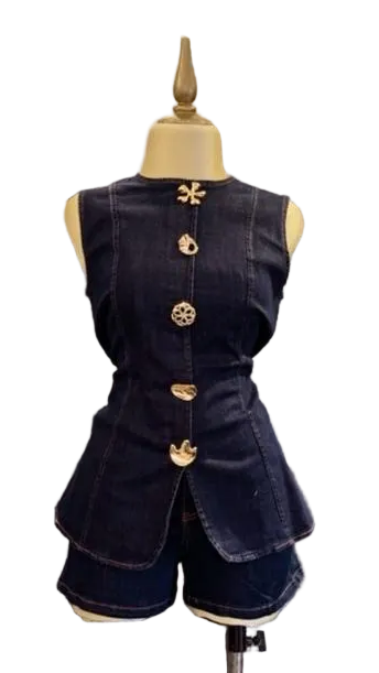 CONJUNTO DE MEZCLILLA DE SHORT