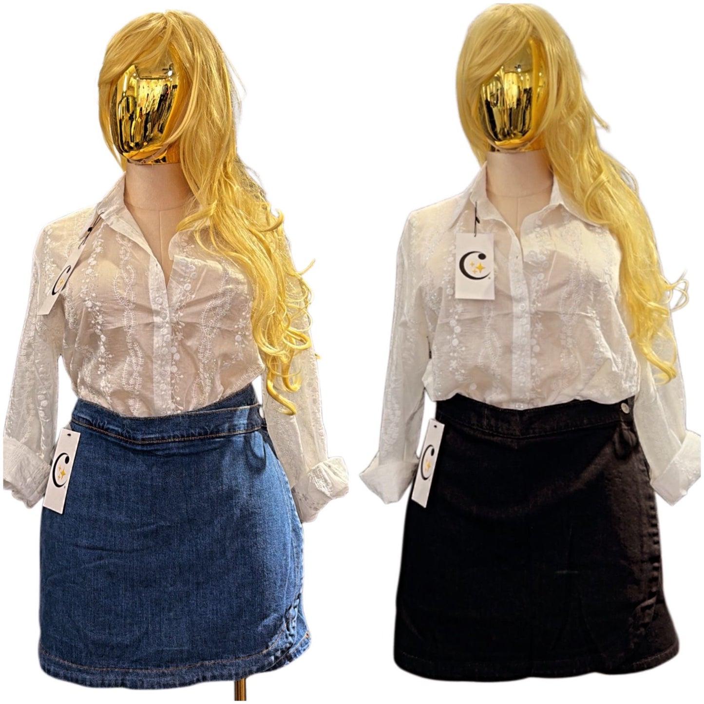 SHORT DENIM SKIRT