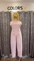 PANTALONES DE VESTIR CURVY ROSAS