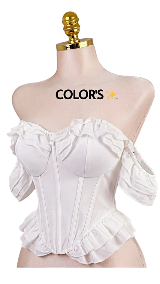 CORSSETTE BLANCO HOMBROS CAÍDOS