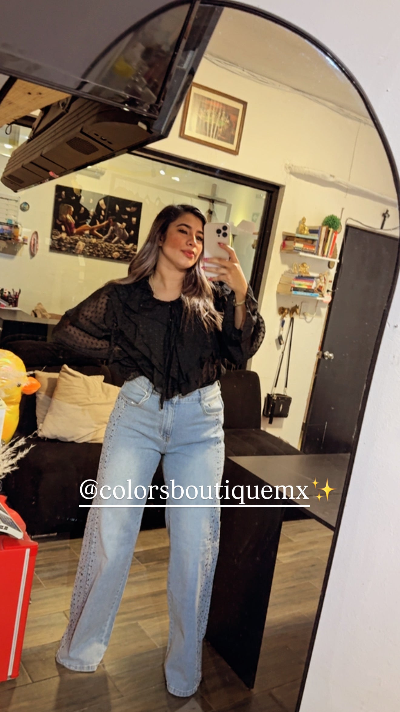 PANTALONES EN TALLAS GRANDES CON BRILLOS LATERALES