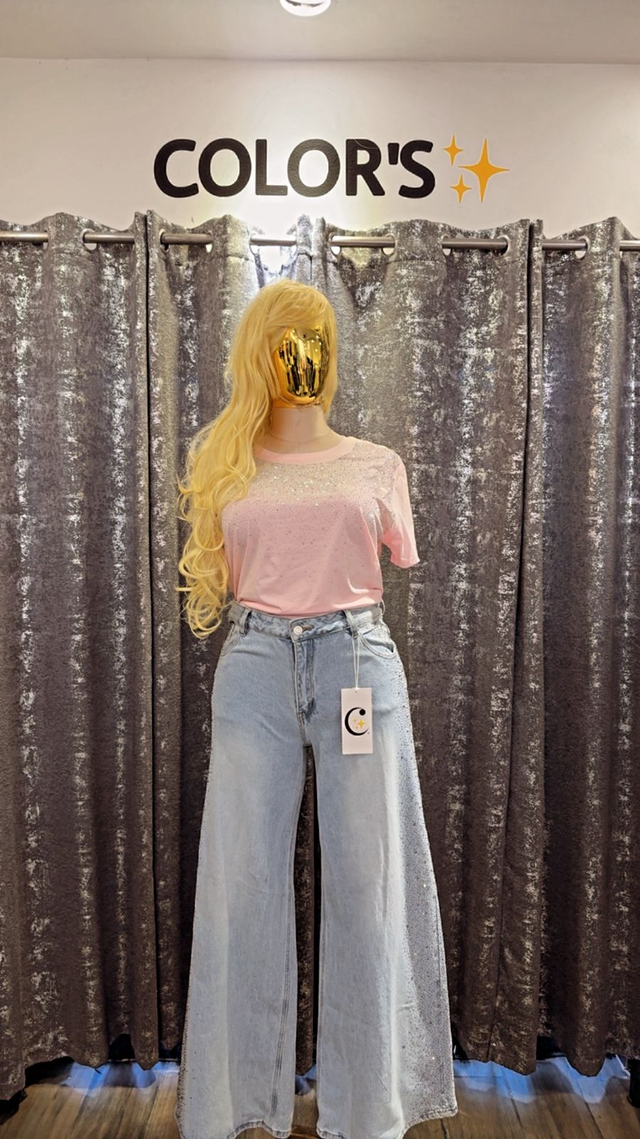 BLUSA CURVY CON BRILLOS