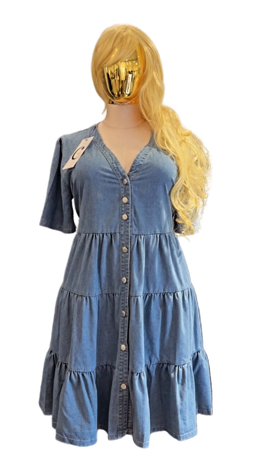 VESTIDO DE MEZCLILLA EN TALLAS EXTRAS