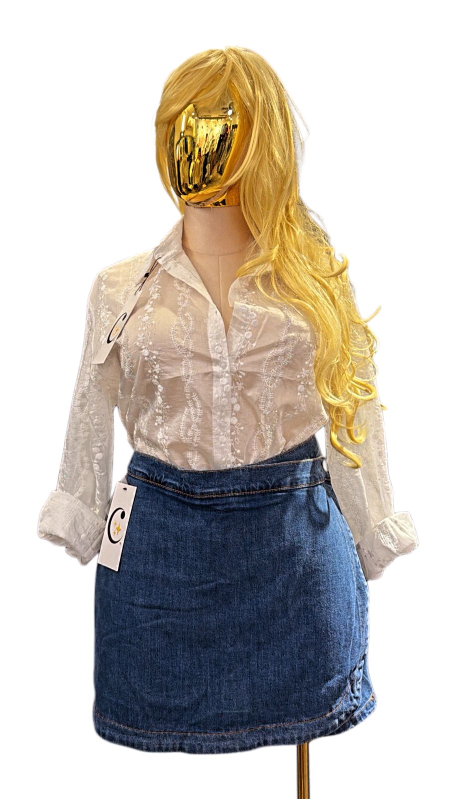 SHORT DENIM SKIRT