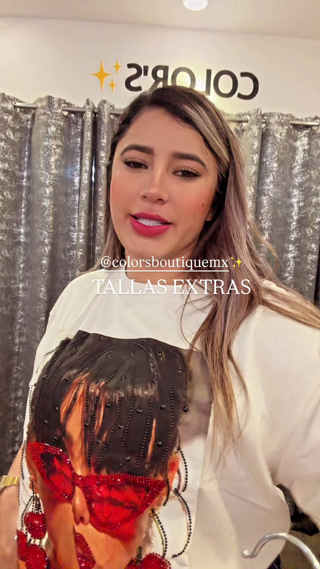 Blusa Curvy Lentes y Cerezas c/cristales🍒✨