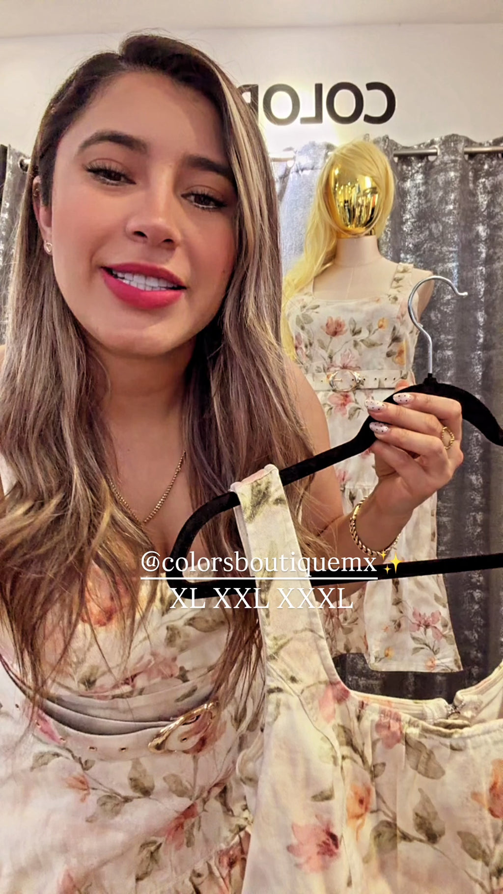 VESTIDO FLORAL TALLA GRANDE