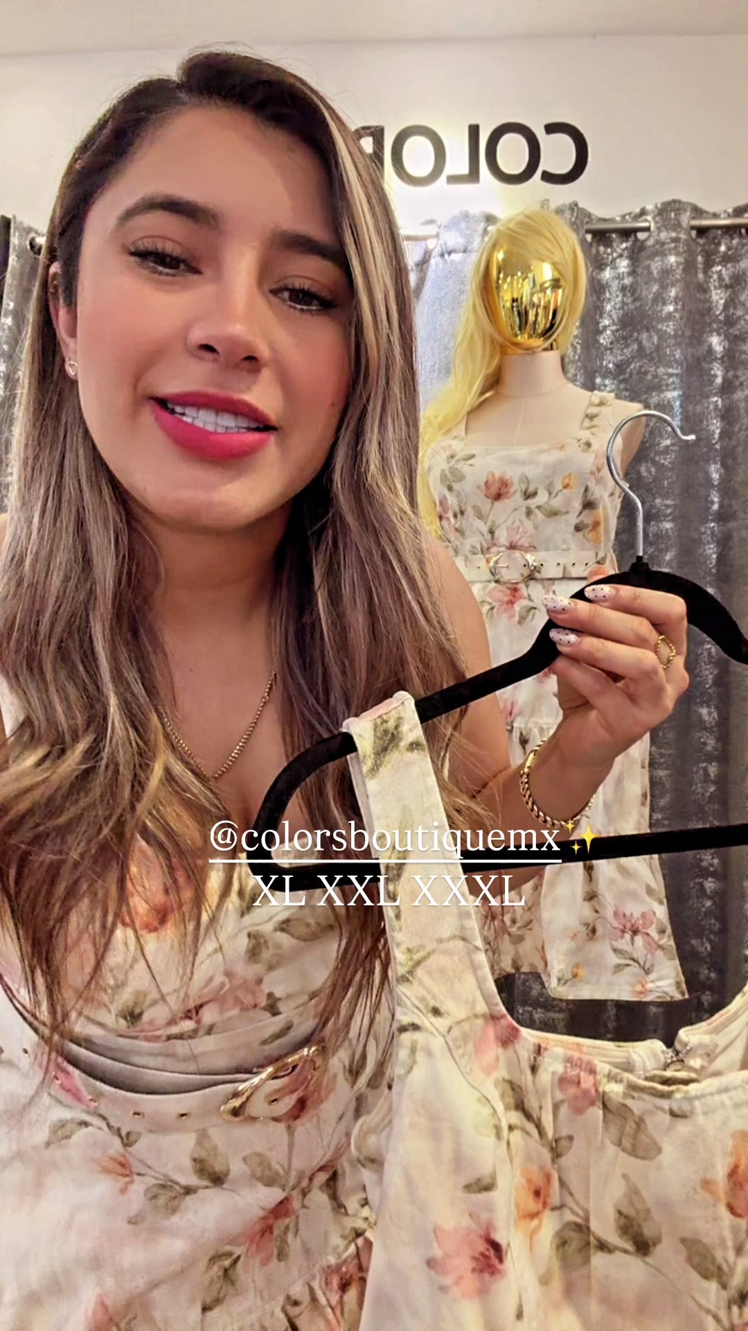 VESTIDO FLORAL TALLA GRANDE