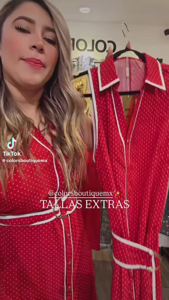 VESTIDO CURVY DE LUNARES